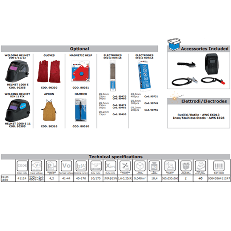 Awelco | Saldatrice Club 1850 VENT | MMA TRANSFORMER